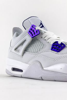 Кросівки Nike Air Jordan 4 Retro White Violet (Білий) , Білий, 36