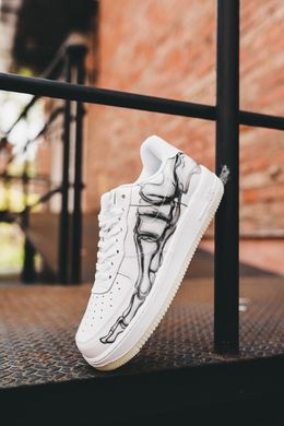 Кросівки Nike Air Force 1 Skeleton White (Білий) , Білий, 41