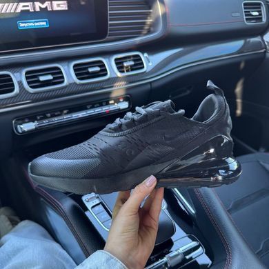 Кросівки Nike Air Max 270 Triple Black (Чорний), Чорний, 39