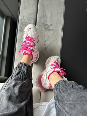 Кросівки Balenciaga Track 3.0 White/Pink (Рожевий), Рожевий, 36