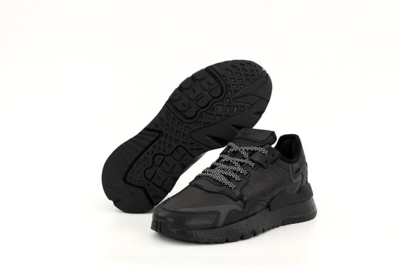 Кросівки Adidas Nite Jogger Triple Black Leather (Чорний) , Чорний, 41