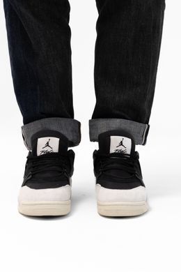 Кросівки Nike Air Jordan 4 RM Black Light Bone , Чорно-білий, 36