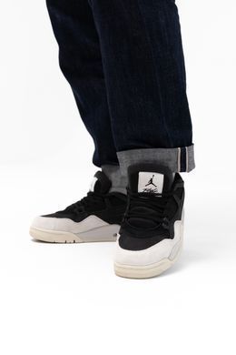 Кросівки Nike Air Jordan 4 RM Black Light Bone , Чорно-білий, 36