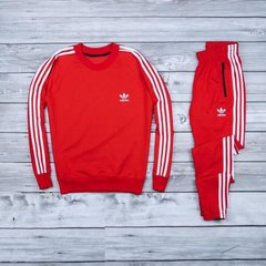 Зимний мужской спортивный костюм Adidas (Красный) 	, Красный, xs