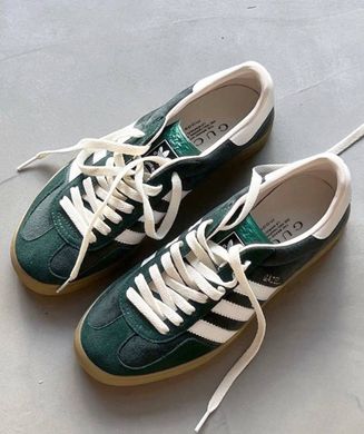 Кросівки Adidas x Gucci Gazelle Green (Зелений), Зелений, 36