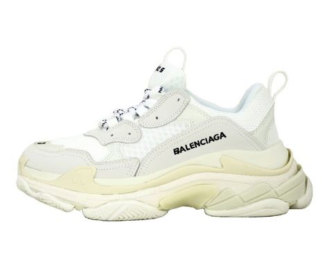 Кросівки Balenciaga Triple S White Gray (Сірий, білий) , Білий, 40