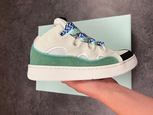 Кросівки LANVIN Curb Sneakers White Blue, Білий, 39