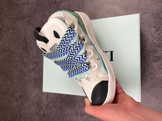 Кросівки LANVIN Curb Sneakers White Blue, Білий, 39