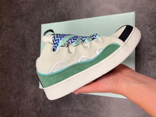 Кросівки LANVIN Curb Sneakers White Blue, Білий, 39