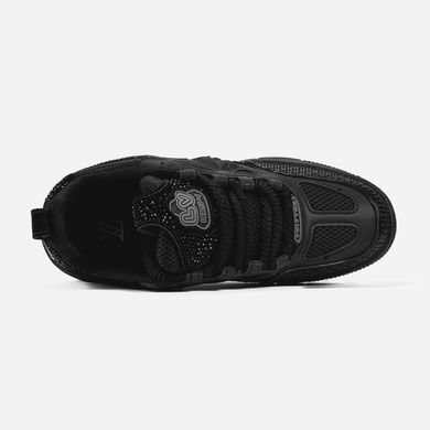 Кросівки Louis Vuitton LV Skate Sneaker Black Crystal, Чорний, 36