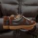 Кеди Maison Margiela Replica Brown Leather Sneakers, Коричневий, 40