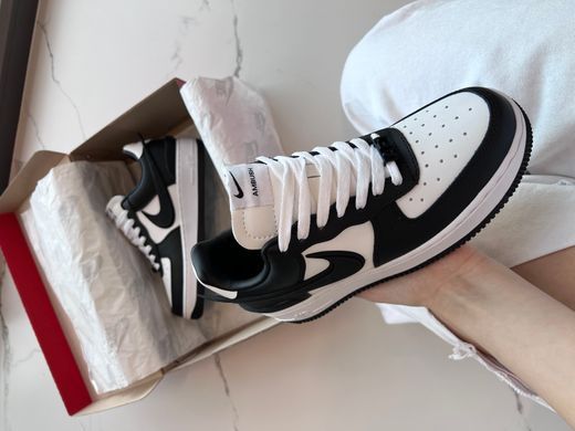 Кросівки Nike Air Force 1 Low x Ambush Black White, Чорно-білий, 36