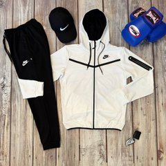 Спортивний костюм Nike Teach White Black (Білий/Чорний), Чорно-білий, XXS
