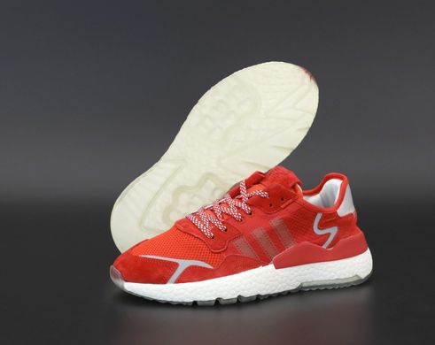 Мужские кроссовки Adidas Nite Jogger Boost, красные, Красный, 45