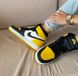 Кросівки Nike Air Jordan 1 Mid Yellow Toe Black (Жовтий), Жовтий, 41
