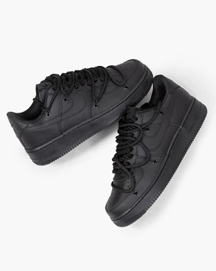Кросівки Nike Air Force 1 x Off White Black (Чорний), Чорний, 36