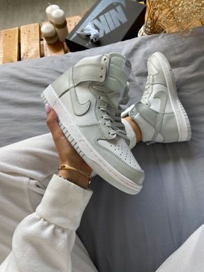 Кросівки Nike Dunk High Vast Grey (Сірий), Білий, 41