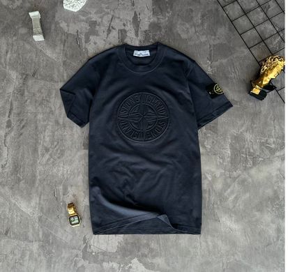 Футболка Stone Island Black (Чорний), Чорний, S