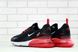 Кросівки Nike Air Max 270 чорний, білий, червоний , Чорний, 41