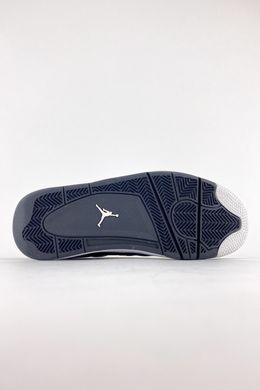 Кросівки Nike Air Jordan 4 Retro Black WHite (Чорний/Білий), Чорний, 41