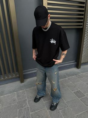 Футболка Stussy black , Чорний, S