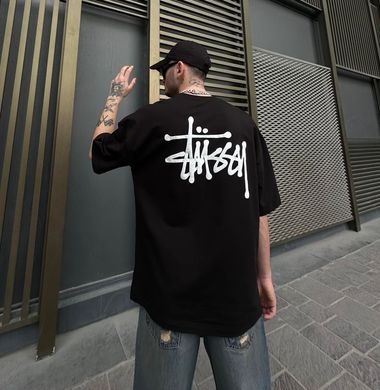 Футболка Stussy black , Чорний, S