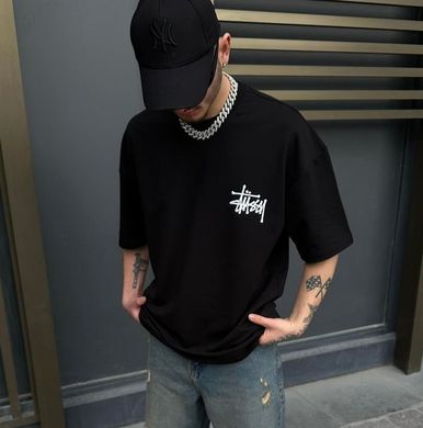 Футболка Stussy black , Чорний, S