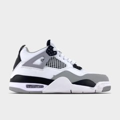 Кросівки Nike Air Jordan 4 Retro White Grey (Білий), Білий, 36