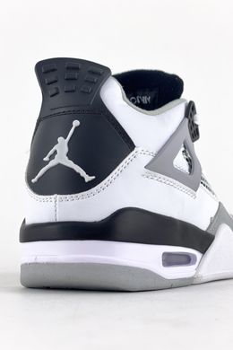 Кросівки Nike Air Jordan 4 Retro Military Black (Білий), Білий, 36
