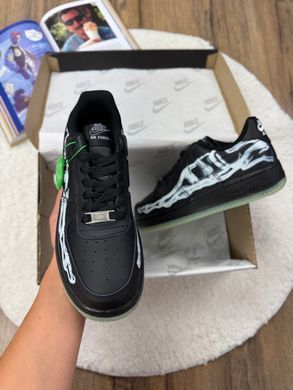 Кросівки Nike Air Force 1 Low Skeleton QS Black  (Чорний) , Чорний, 42