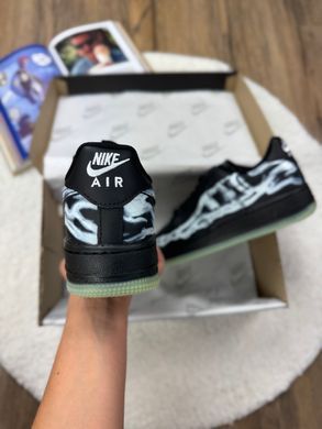 Кросівки Nike Air Force 1 Low Skeleton QS Black  (Чорний) , Чорний, 42