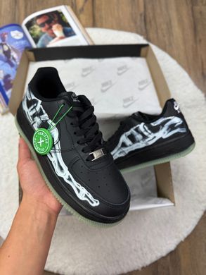 Кросівки Nike Air Force 1 Low Skeleton QS Black  (Чорний) , Чорний, 42