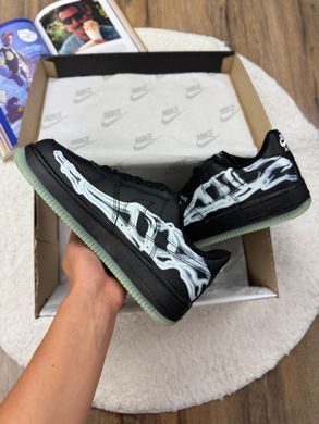Кросівки Nike Air Force 1 Low Skeleton QS Black  (Чорний) , Чорний, 42