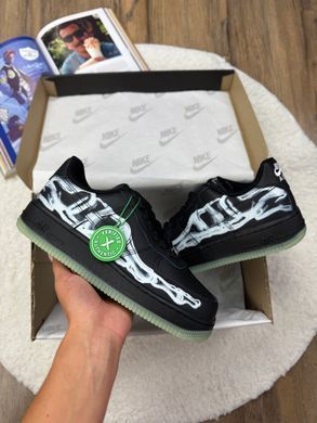 Кросівки Nike Air Force 1 Low Skeleton QS Black  (Чорний) , Чорний, 42
