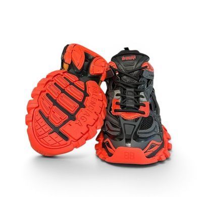 Кросівки Balenciaga Track 2 Dark Grey Orange, Чорний, 40
