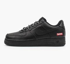 Кросівки Nike Air Force 1 Low Supreme Black (Чорний), Чорний, 37