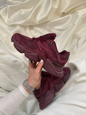 Кросівки New Balance 9060 Burgundy, Бордовий, 36