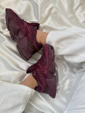 Кросівки New Balance 9060 Burgundy, Бордовий, 36