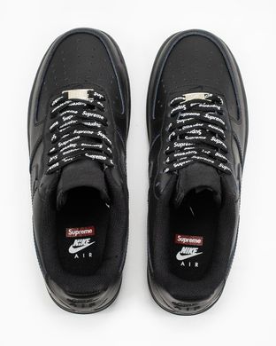 Кросівки Nike Air Force 1 Low Supreme Black (Чорний), Чорний, 37