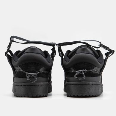 Кросівки Adidas x Bad Bunny Forum Buckle Low Black (Чорний), Чорний, 36