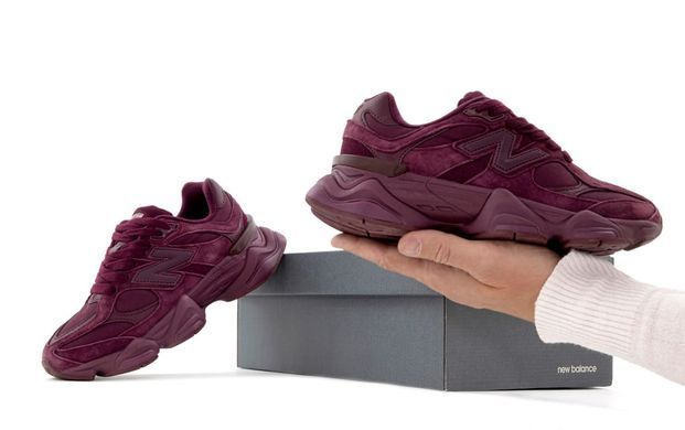 Кросівки New Balance 9060 Burgundy, Бордовий, 36