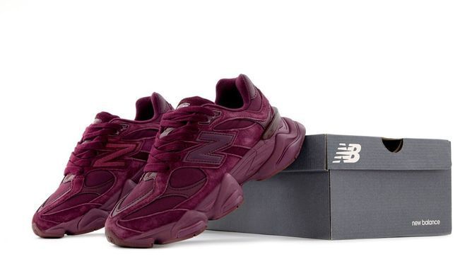 Кросівки New Balance 9060 Burgundy, Бордовий, 36