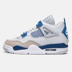 Кросівки Nike Air Jordan 4 Retro 'Military Blue' 2024, Білий, 36