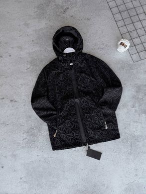 Вітрівка Philipp Plein Чорна (Весна/Осінь), Чорний, S