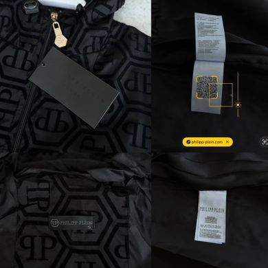 Вітрівка Philipp Plein Чорна (Весна/Осінь), Чорний, S