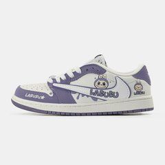 Кросівки Nike Air JORDAN 1 x TRAVIS SCOTT x LABUBU PURPLE, Фіолетовий, 36