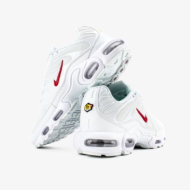 Кросівки Nike Air Max TN Plus White Red, Білий, 41