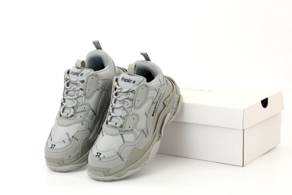 Кросівки Balenciaga Triple S Grey (Cірий), Сірий, 36
