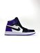 Кросівки Nike Air Jordan 1 White Violet (Фіолетовий, чорний, білий), Комбінований, 36