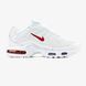 Кросівки Nike Air Max TN Plus White Red, Білий, 41